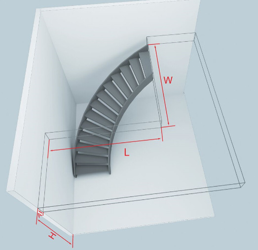 curved staircase